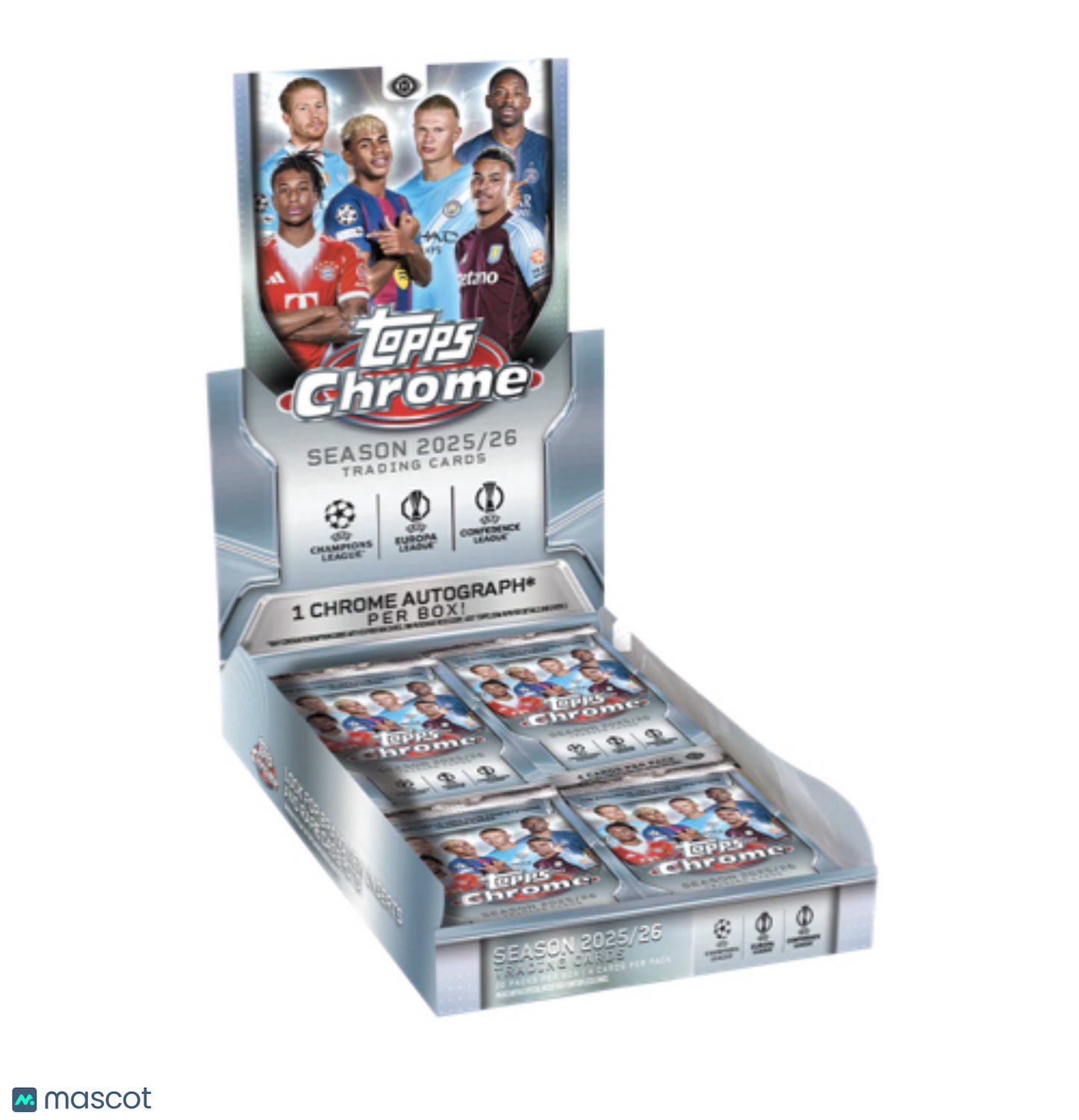 2025-26 Topps UEFA Club Competitions Chrome Soccer Hobby Box