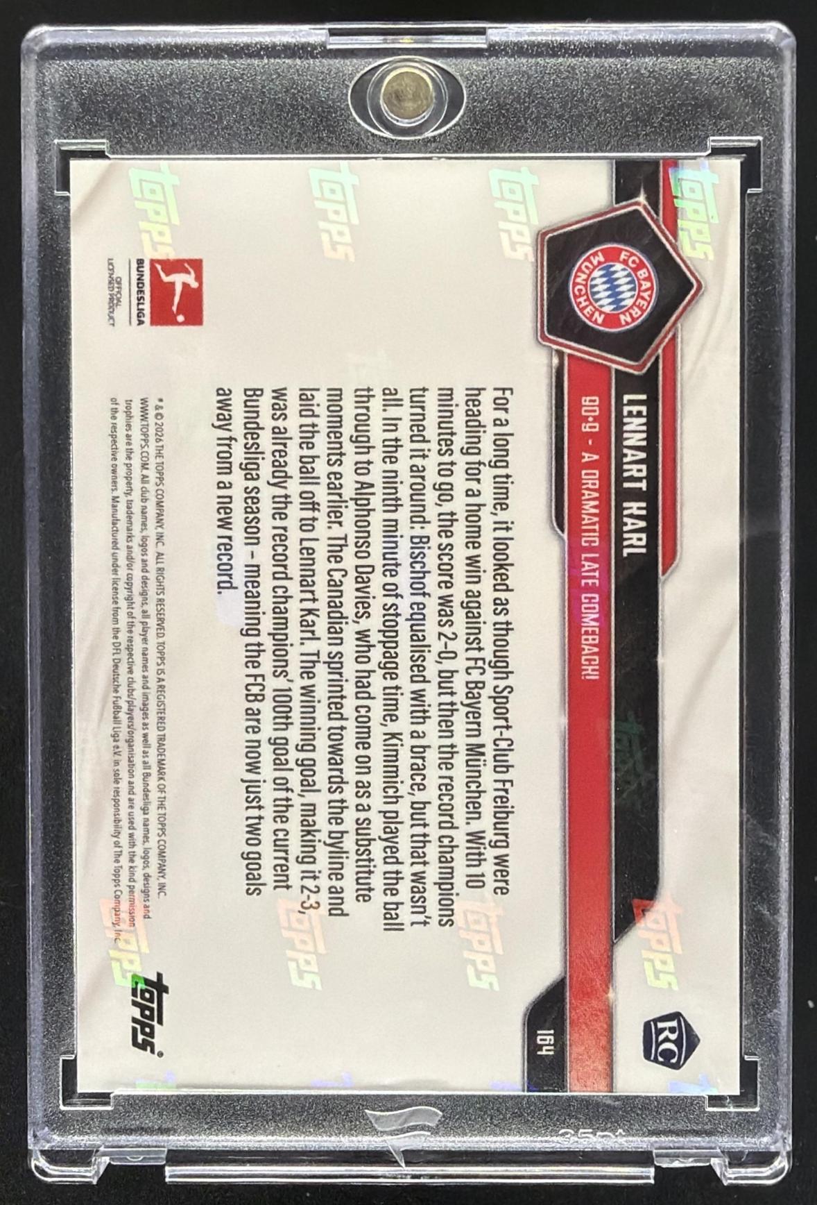 2026 Topps Now Lennart Karl Gold /50 Rc