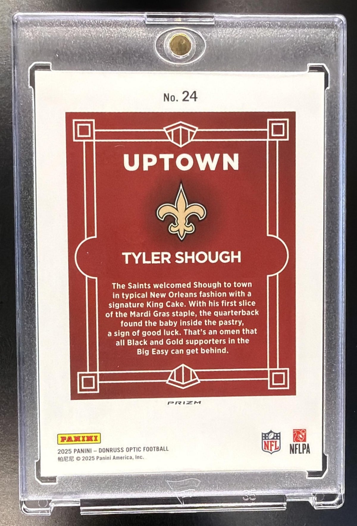 2025 Panini Donruss Optic Tyler Shough #24 Uptown RC SSP