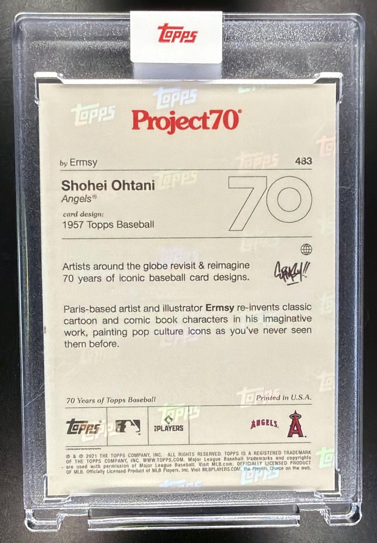 2021 Topps Project70 Shohei Ohtani #483 Super Ohtani Angels