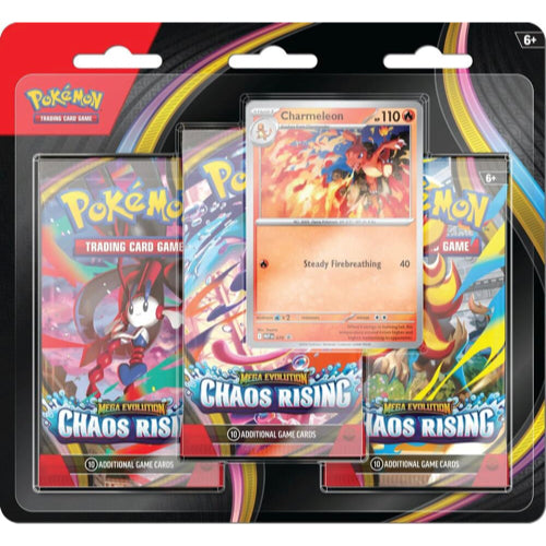 Pokemon Mega Evolution ME4 Chaos Rising 3-Pack Blister