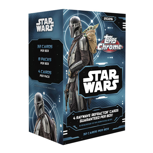 PRE ORDER 2026 Topps Star Wars Chrome Blaster Box
