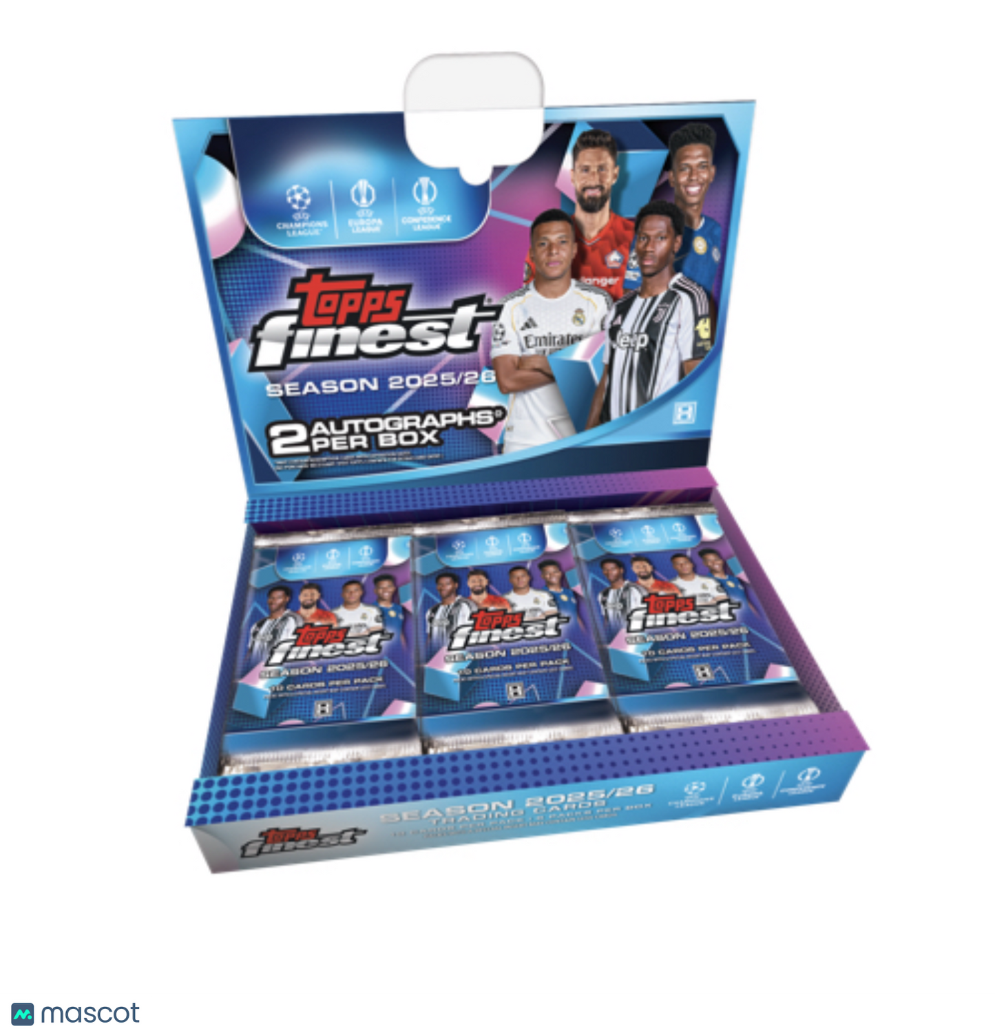 2025-26 Topps UEFA Club Comp Finest Soccer Hobby Box