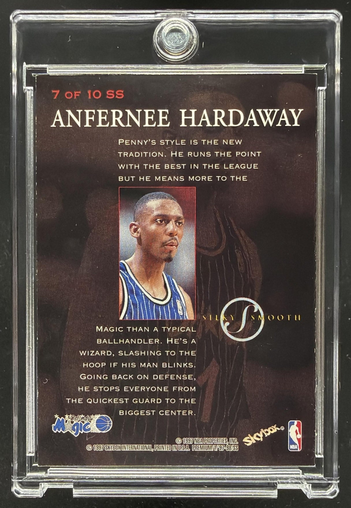 1997-98 Skybox Premium Anfernee Hardaway #7 SS Silky Smooth