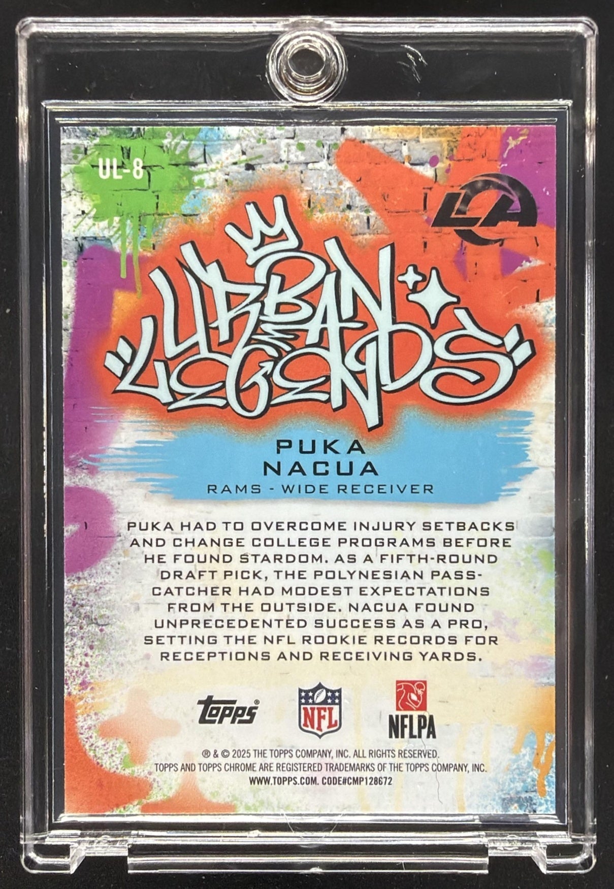 2025 Topps Chrome Puka Nacua #UL-8 Urban Legends