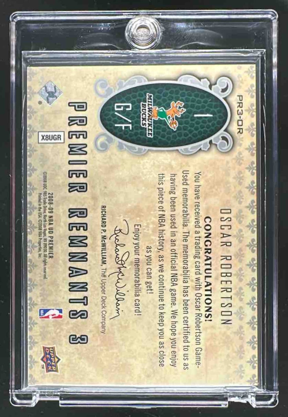2008 Upper Deck Premier Oscar Robertson #PR3-OR /25