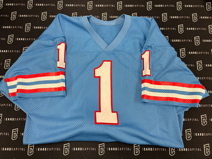 Warren Moon Signed Houston Oilers Jersey Home JSA