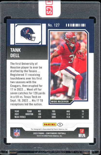 2023 Contenderds Tank Dell Rookie Auto /99