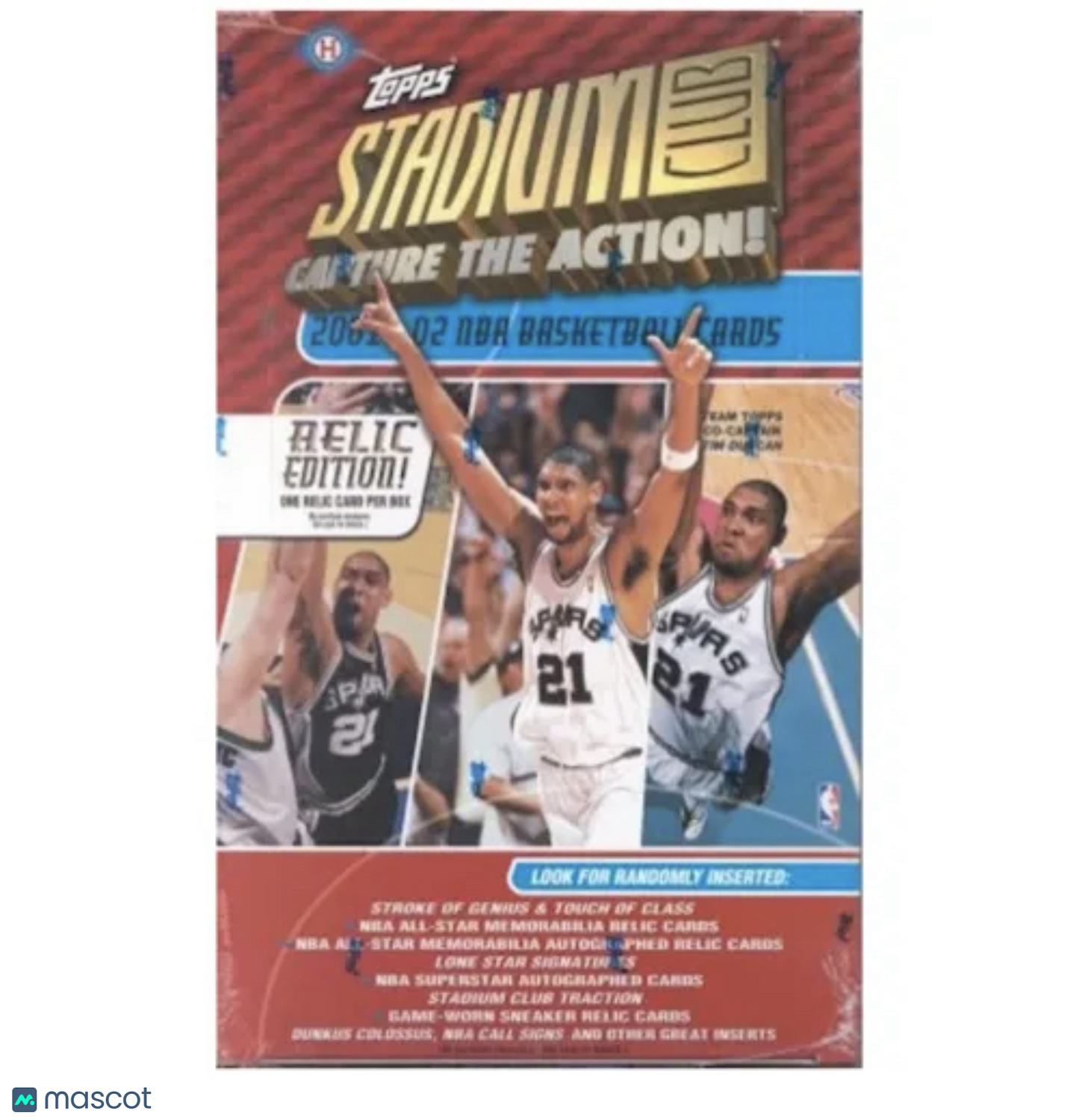 2001-02 Topps Stadium Club Relic Edition Basketball Hobby Box