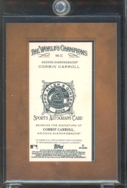 2023 Allen & Ginter Corbin Carroll Framed Rookie Auto