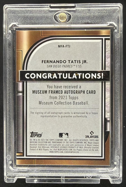 2021 Topps Museum Collection Fernando Tatis Jr. #MFA-FTJ Framed Auto Silver 5/15
