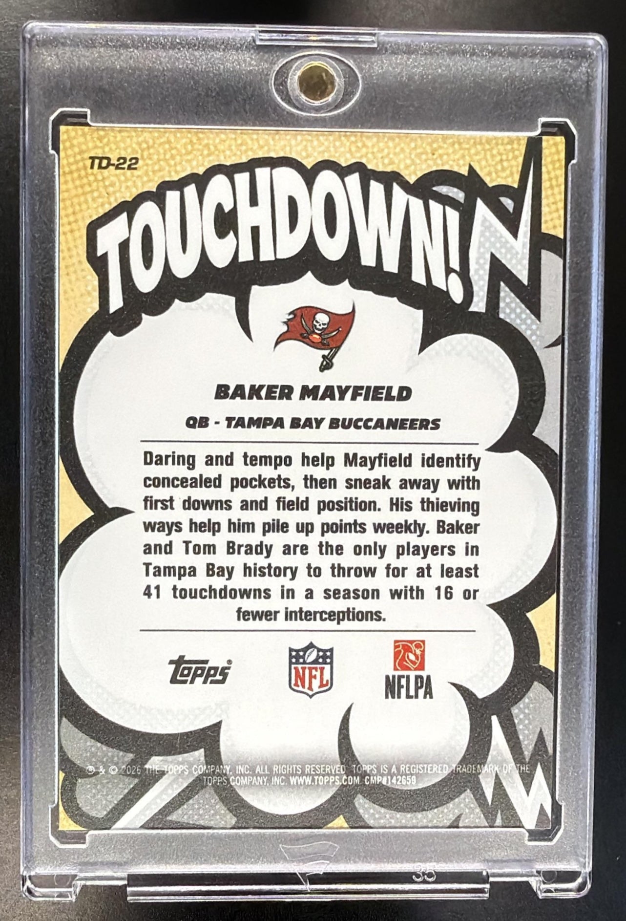 2026 Topps Baker Mayfield #TD-22 Touchdown SP