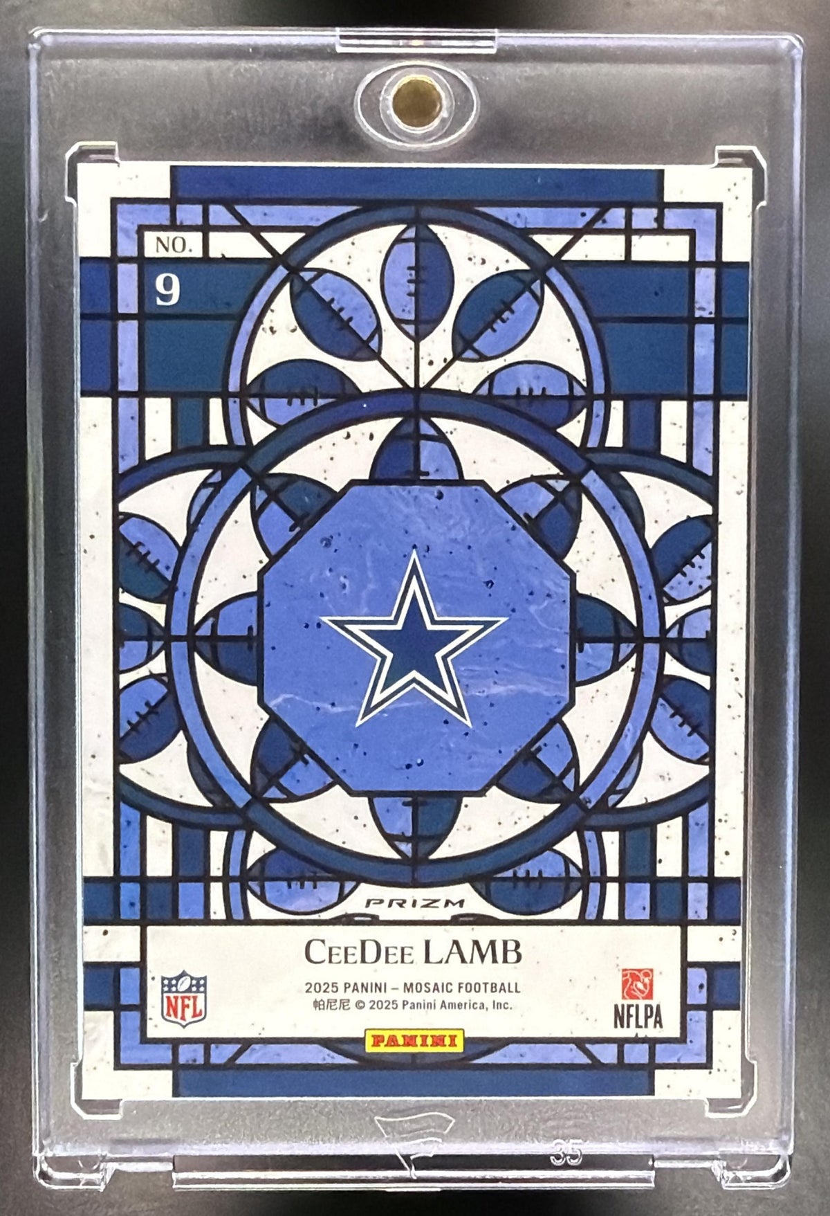 2025 Panini Mosaic CeeDee Lamb #9 Stained Glass Cowboys