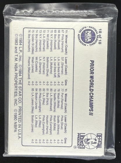 1984-85 Star All-Star Game Kareem Abdul Jabarr Lakers Sealed