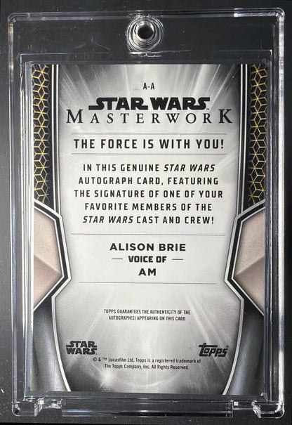 2025 Topps Star Wars Masterwork Alison Brie as Am #A-A Auto
