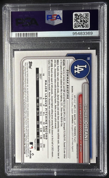 2024 Bowman Shohei Ohtani #33 Fuchsia 175/299 PSA 9