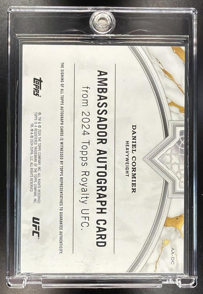 2024 Topps Royalty UFC Daniel Cormier #AA-DC Ambassador Auto Blue 16/25