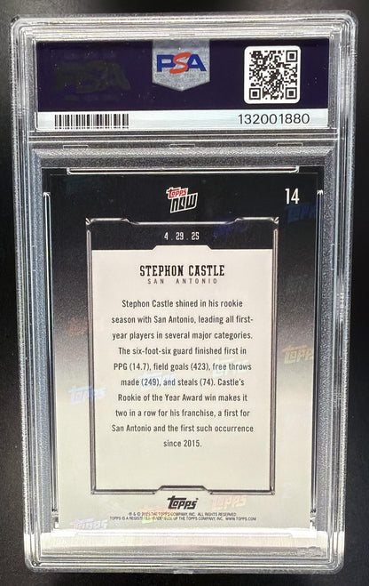 2024-25 Topps Now Stephon Castle #14 PSA 10