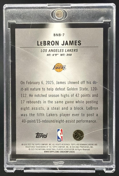 2025-26 Bowman LeBron James #BNB-7 Spotlights SP