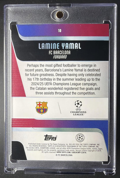 2025-26 Topps UEFA Club Competitions Lamine Yamal #10 SP