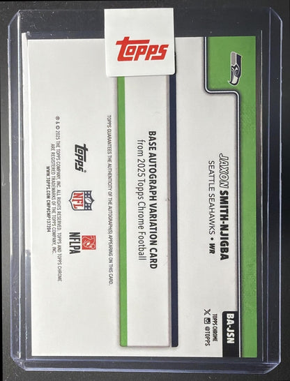 2025 Topps Chrome Jaxon Smith-Njigba #BA-JSN Auto Black Refractor 1/10