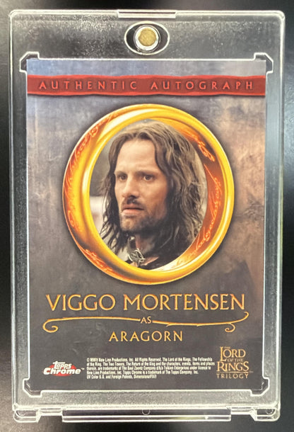 2004 Topps Chrome Lord Of The Rings Aragorn Viggo Mortensen Autograph