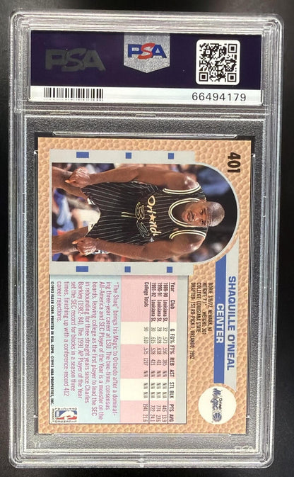 1992-93 Fleer Shaquille O'Neal #401 RC PSA 9