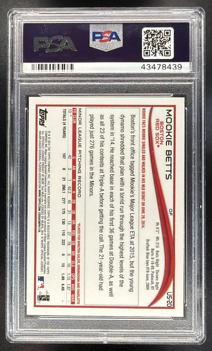2014 Topps Chrome Update Mookie Betts #US-20 RC PSA 10
