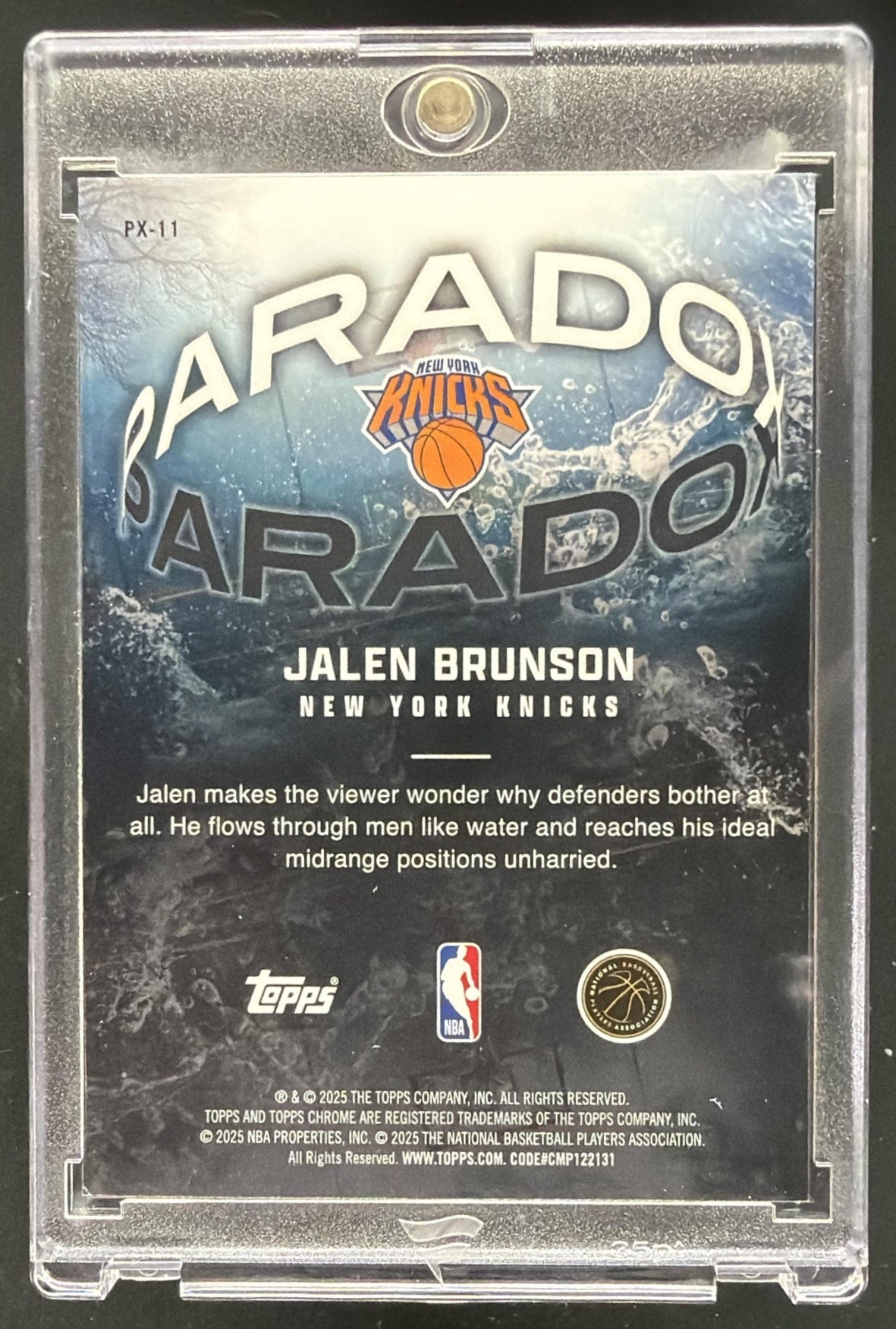 2025-26 Topps Chrome Jalen Brunson #PX-11 Paradox SSP