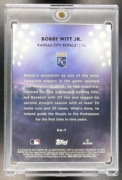 2026 Topps Series 1 Bobby Witt Jr. #HA-7 Home Field SSP