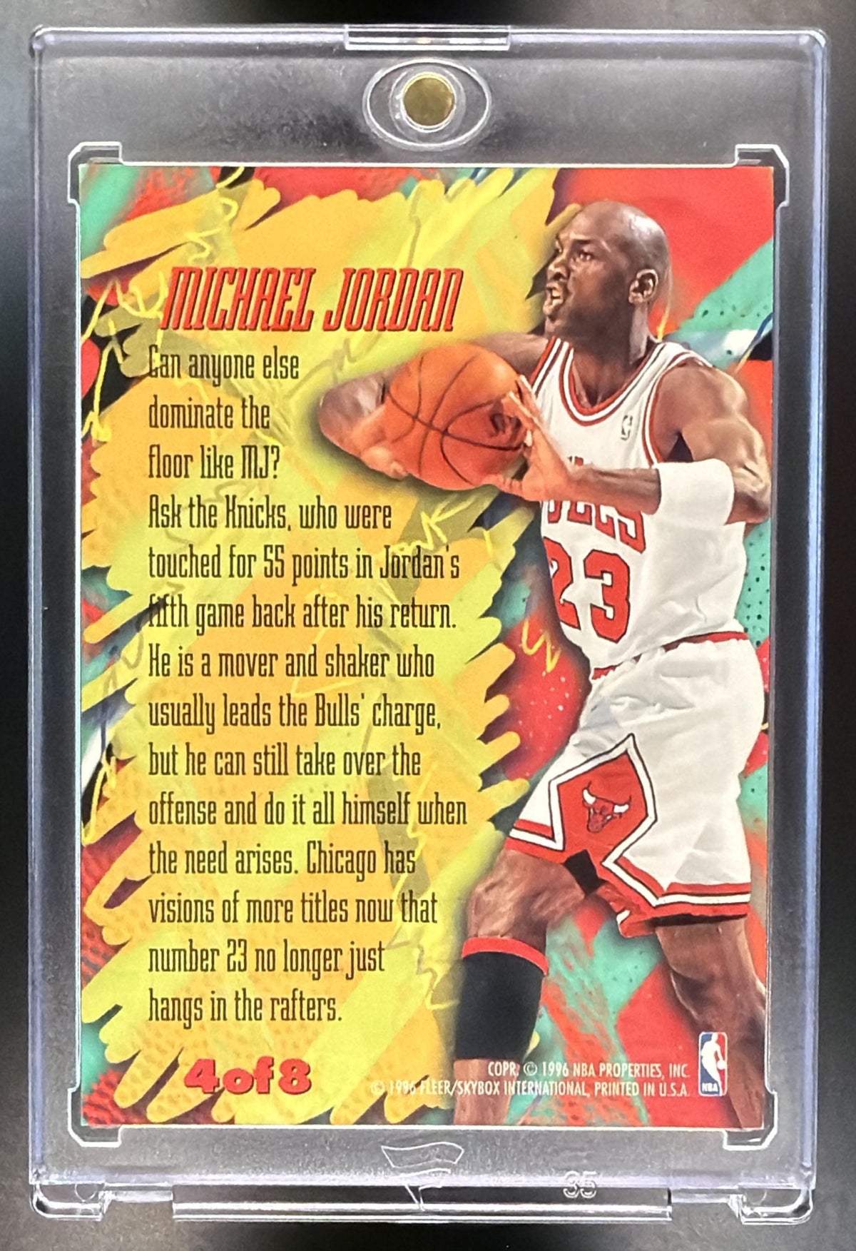 1995-96 Fleer Metal Michael Jordan #4 Scoring Magnet
