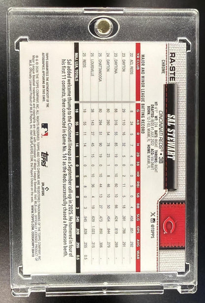 2026 Topps Chrome Sapphire Sal Stewart #RA-STE Auto 160/199 RC