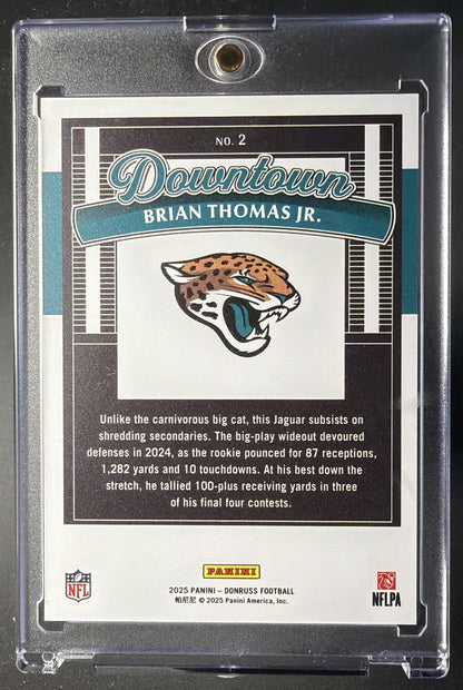 2025 Panini Donruss Brian Thomas Jr. #2 Downtown SP Case Hit