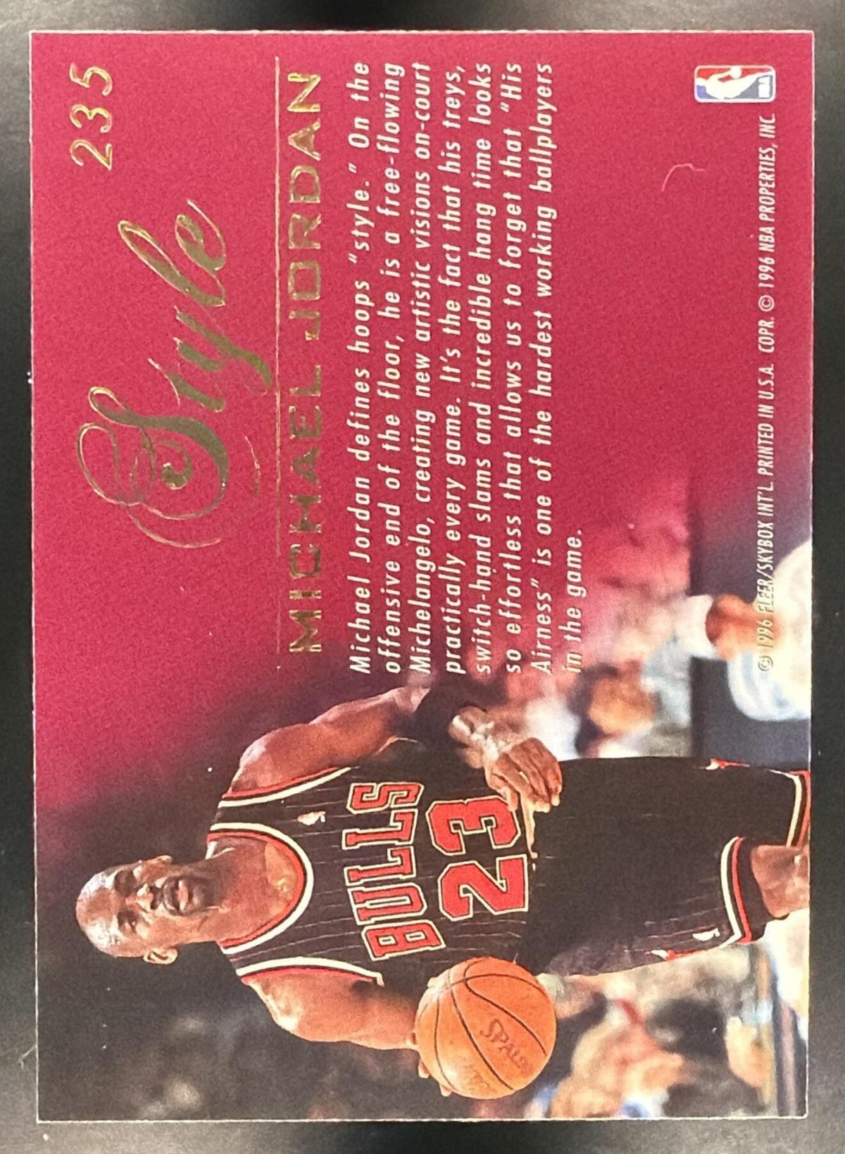 1995-96 Fleer Flair Michael Jordan #235 Style