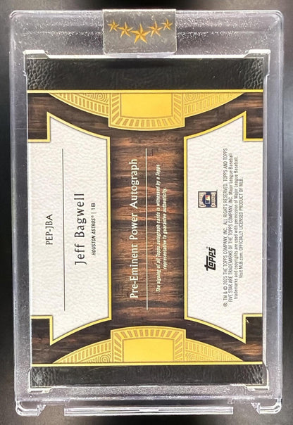 2025 Topps Five Star Jeff Bagwell #PEP-JBA Pre-Eminent Power 23/25 Auto