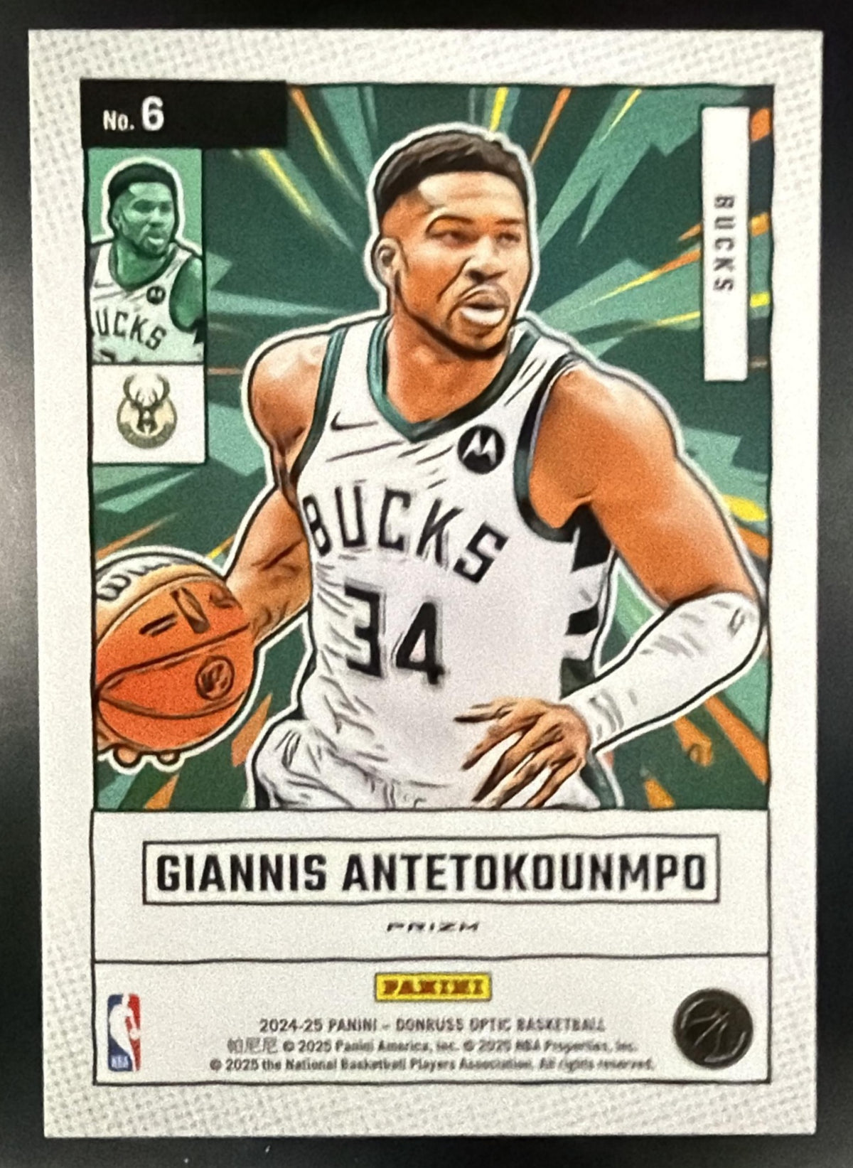 2024-25 Panini Donruss Optic Giannis Antetokounmpo #6 Net Marvels