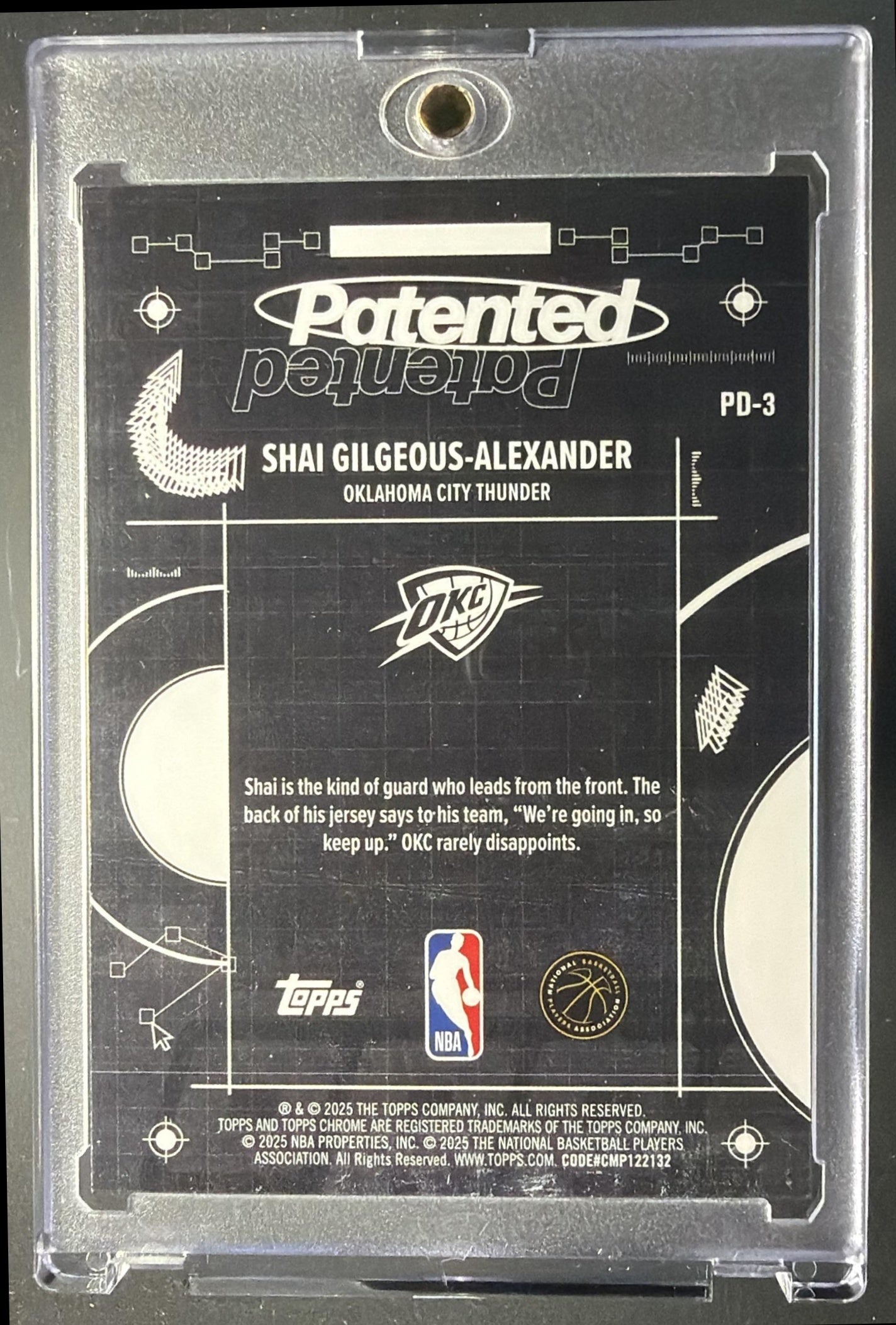 2025-26 Topps Chrome Shai Gilgeous-Alexander #PD-3 Patented SSP