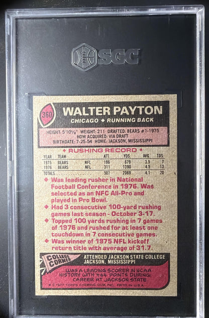 1977 Topps Walter Payton #360 SGC 6.5