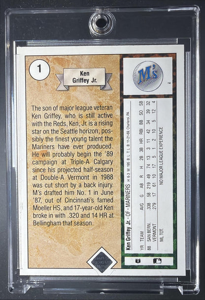 1989 Upper Deck Ken Griffey Jr. #1 RC Star Rookie