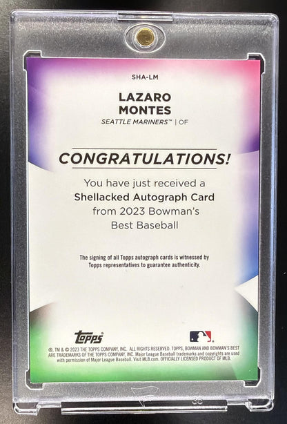 2023 Bowman's Best Lazaro Montes #SHA-LM Shellacked Auto 133/250