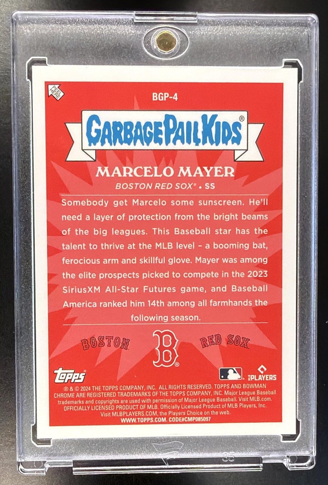 2024 Bowman Chrome Marcelo Mayer #BGP-4 GPK Garbage Pail Kids