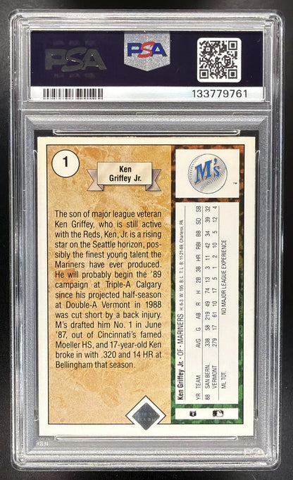 1989 Upper Deck Ken Griffey Jr. #1 RC PSA 5