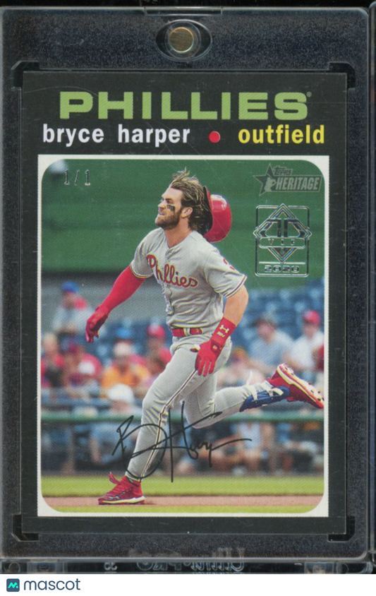 2020 Topps Heritage Bryce Harper VIP 1/1
