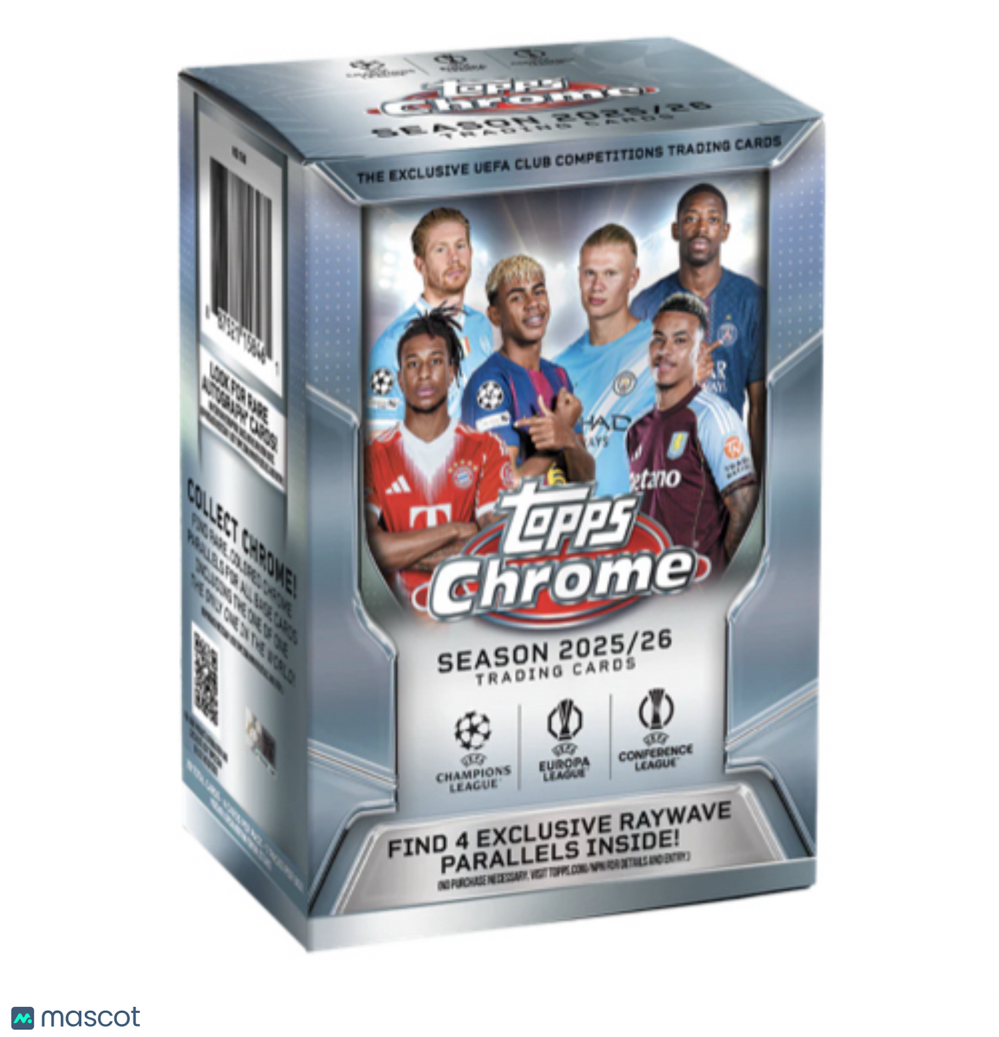 2025-26 Topps UEFA Club Competitions Chrome Soccer Blaster Box