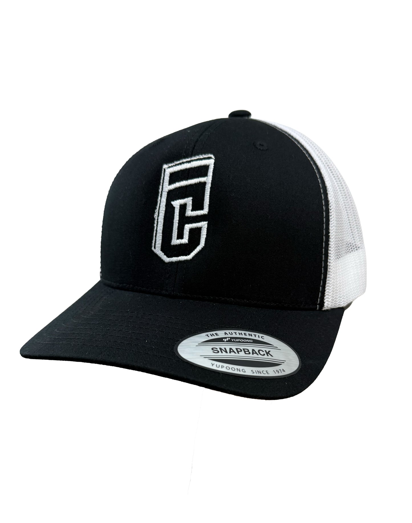 BLACK AND WHITE TRUCKER HAT - The Card Capital (Copy)