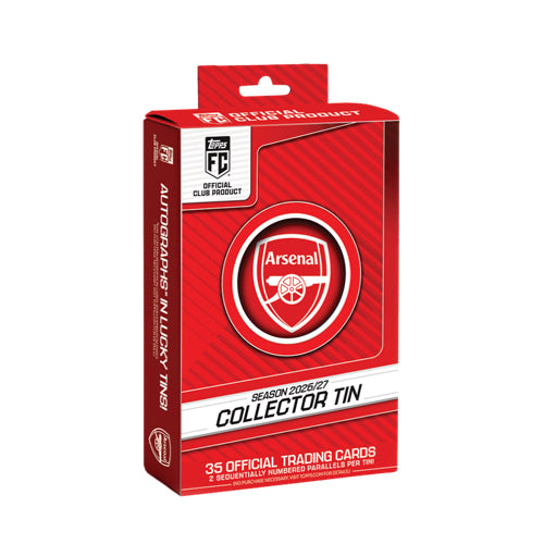 2026-27 Topps Soccer Arsenal FC Club Collector Tin