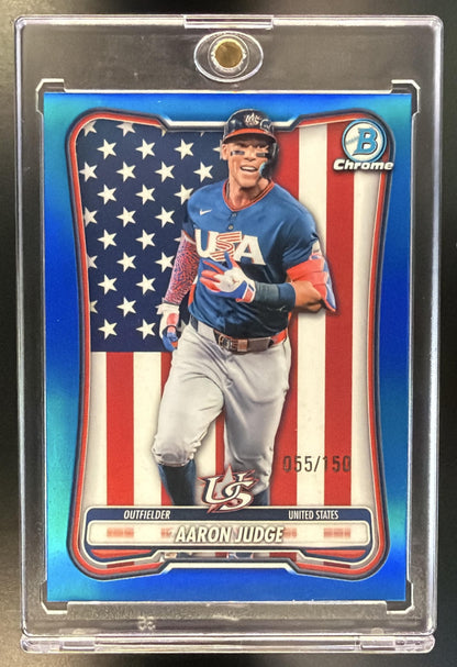 2026 Bowman Chrome Aaron Judge #WBC-99 USA Chrome Blue /150