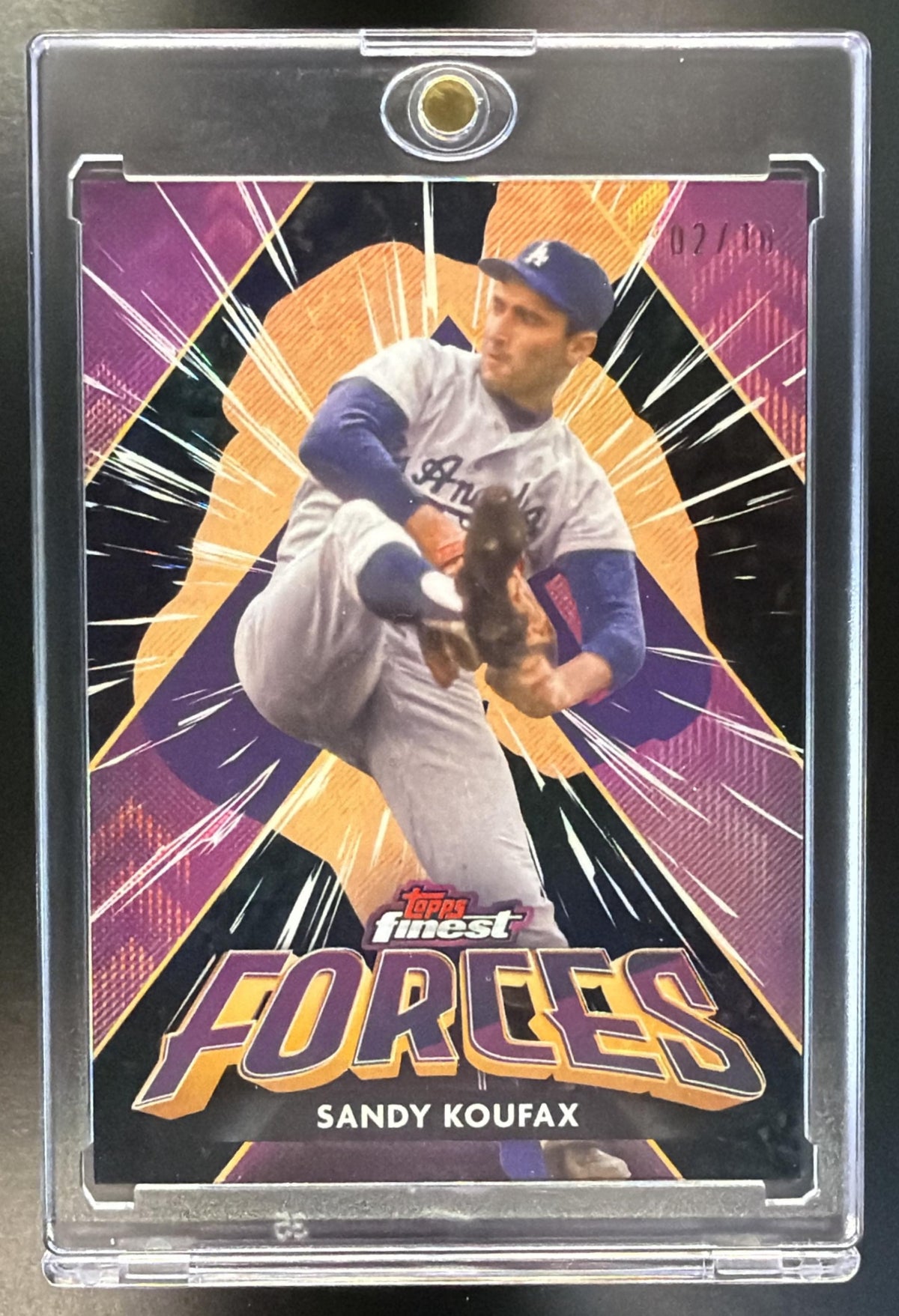 2026 Topps Finest Sandy Koufax #FIF-14 Black /10 Finest Forces