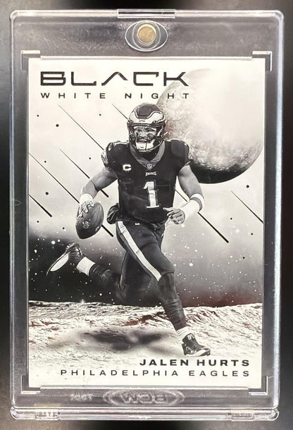 2023 Panini Black Jalen Hurts #WN-25 White Night SSP