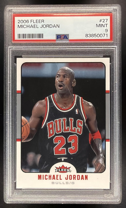 2006-07 Fleer Michael Jordan #27 PSA 9 SCRATCH